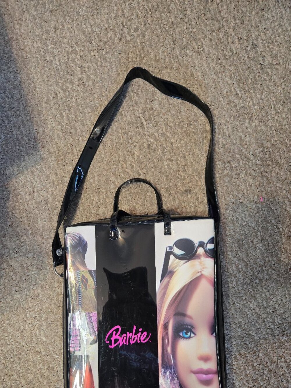 vintage-style Barbie doll carrying case
